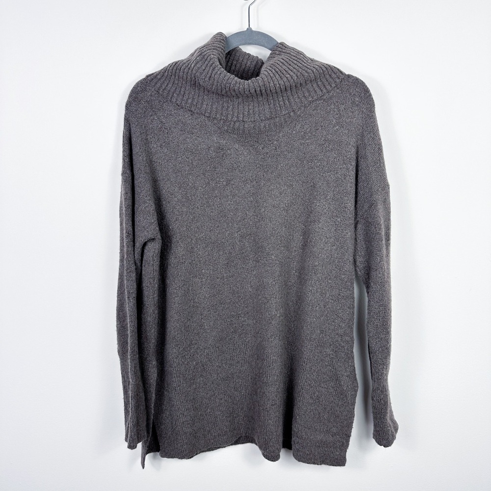 Nanette Lepore Womens Cowl Neck Sweater Brown Wool Blend Cozy Classic‎ Size M
